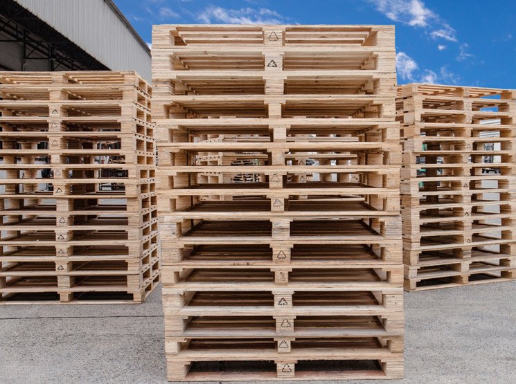 Palets usados para logística interna en España